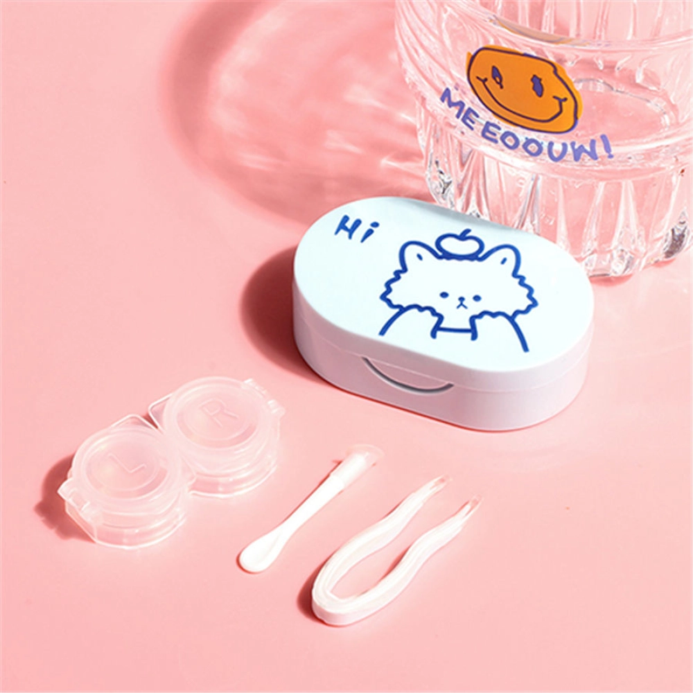Portable Contact Lens case Care Box Storage Box Cute Companion Box
