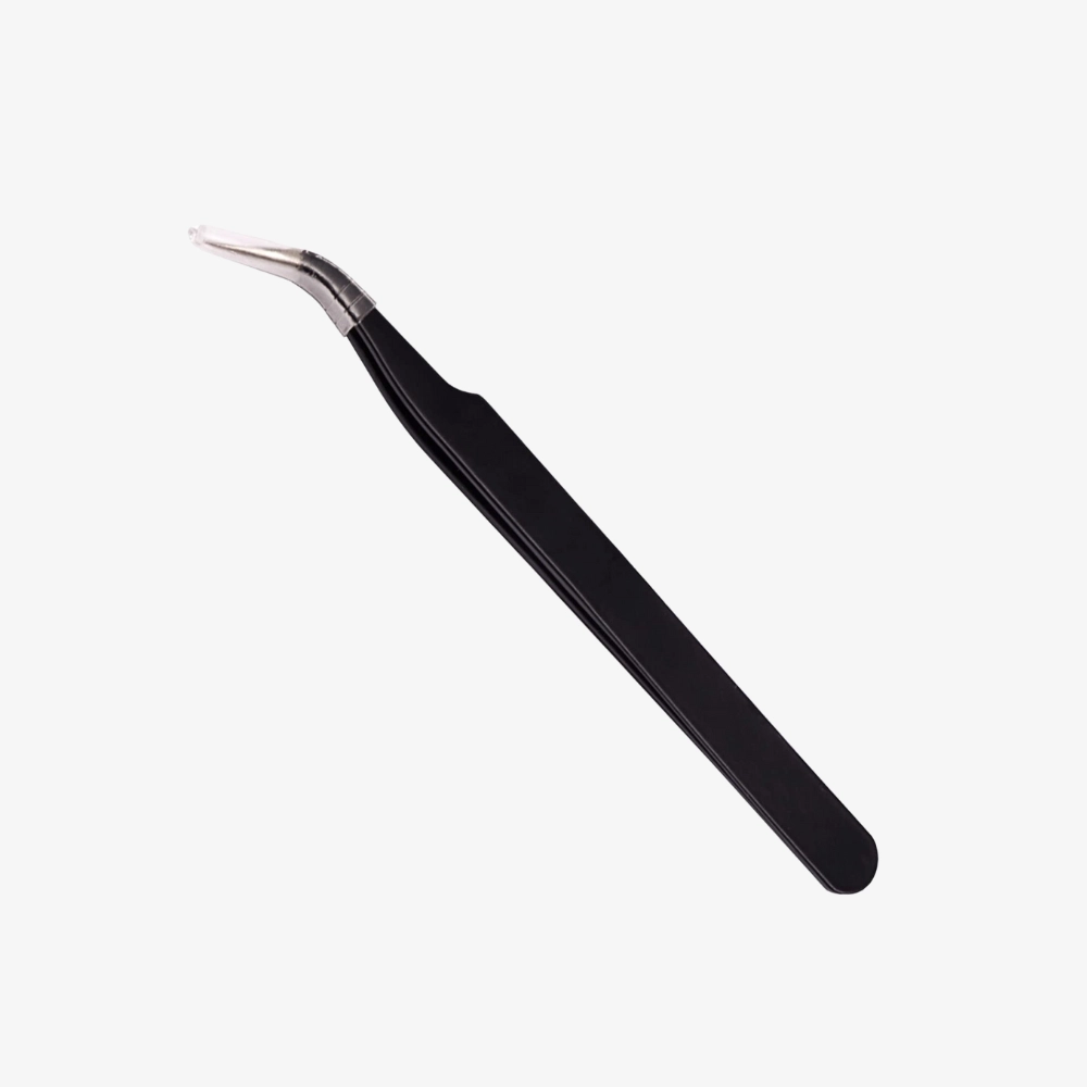 Professional Tweezers For Eyelash Extension, Curved Pointed Tweezers, Stainless Steel Precision Lashes Tweezer