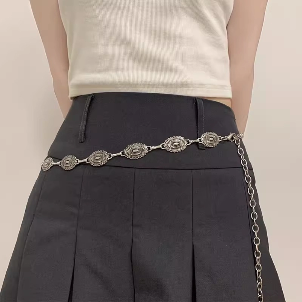 Waist Chain Silver Vintage Retro Style