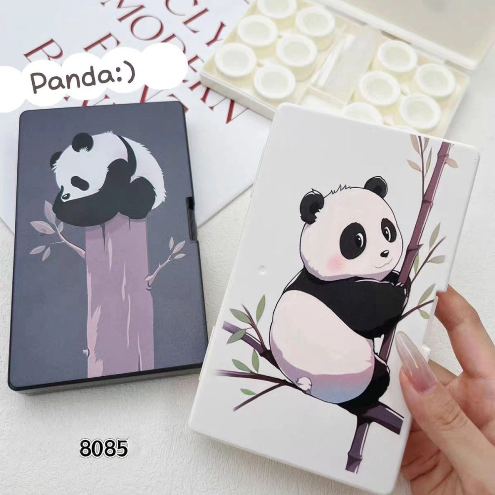 Big lens case with 6 boxes, Applicators and liquid container