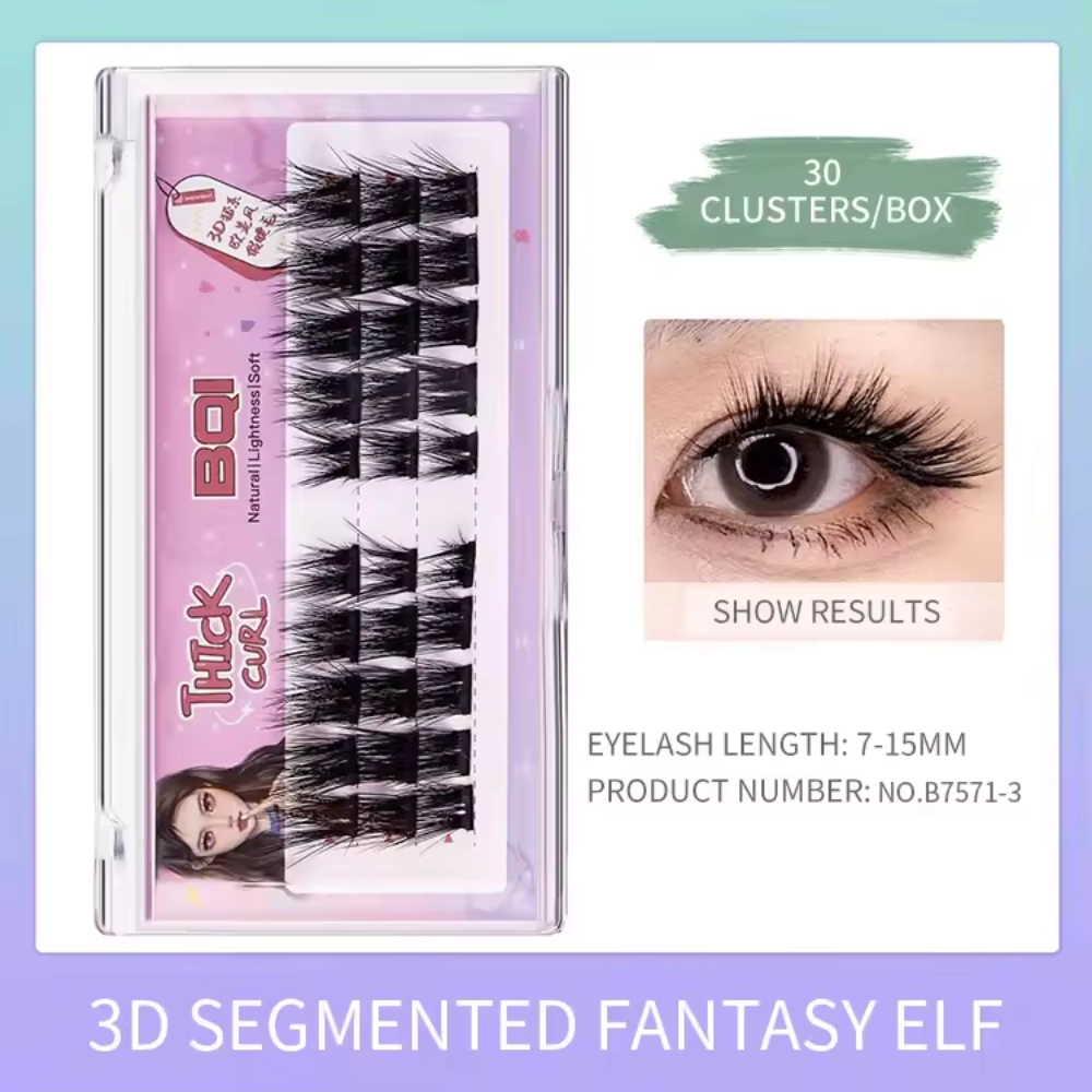 Thick Curl 3D Segmented Fantasy Elf DIY Cluster Eyelashes