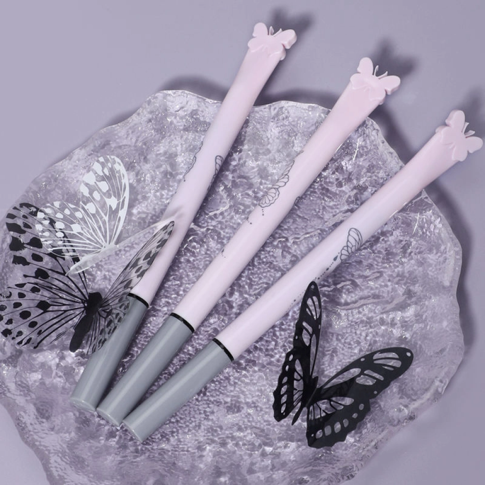 Biya Butterflies Eyelash Pencil Eyeliner Pen, Ultra-Fine Tip Smooth Liquid Eyeliner