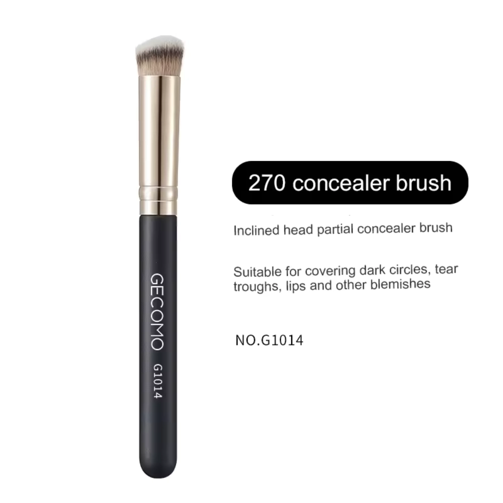 Gecomo Concealer Brush, Soft Bristles Skin Friendly Non Irritating Secure Grip Comfortable Handle Smooth Blendable
