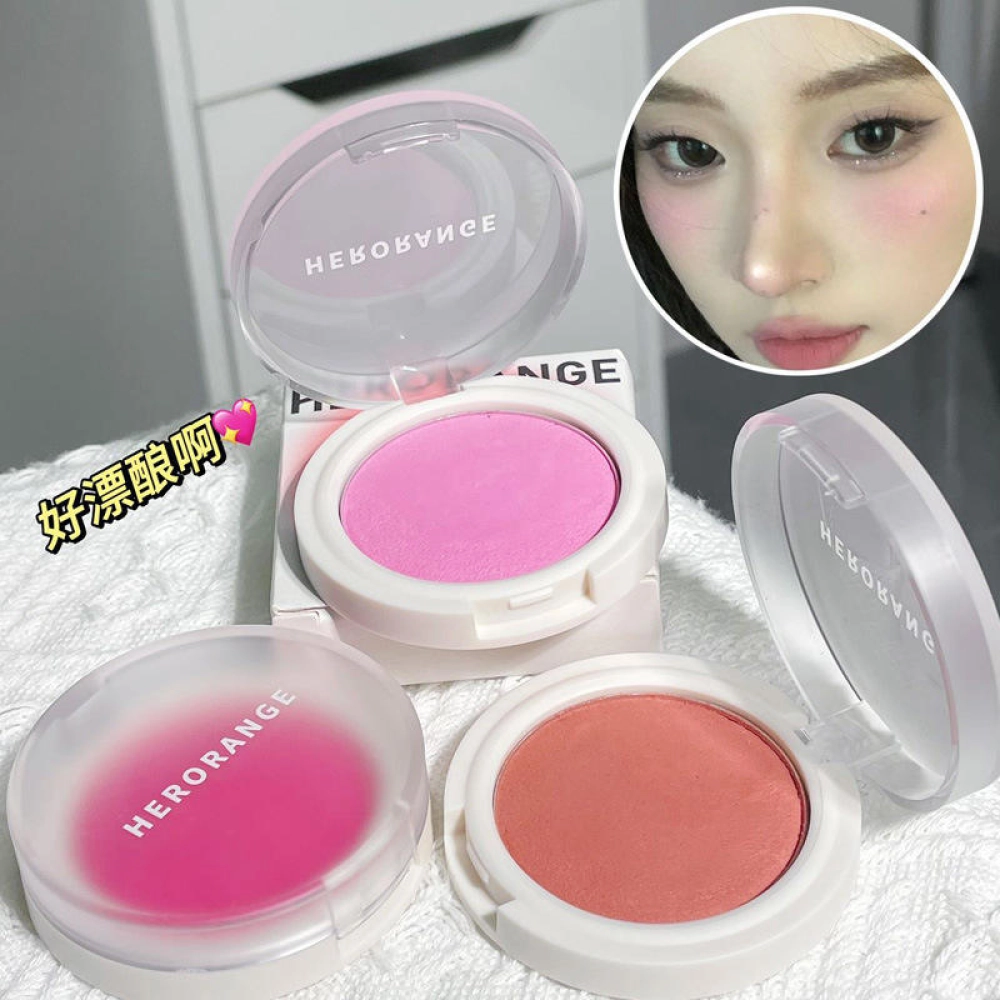 Herorange Soft Glow Blush - Radiant Natural Finish Powder Blush
