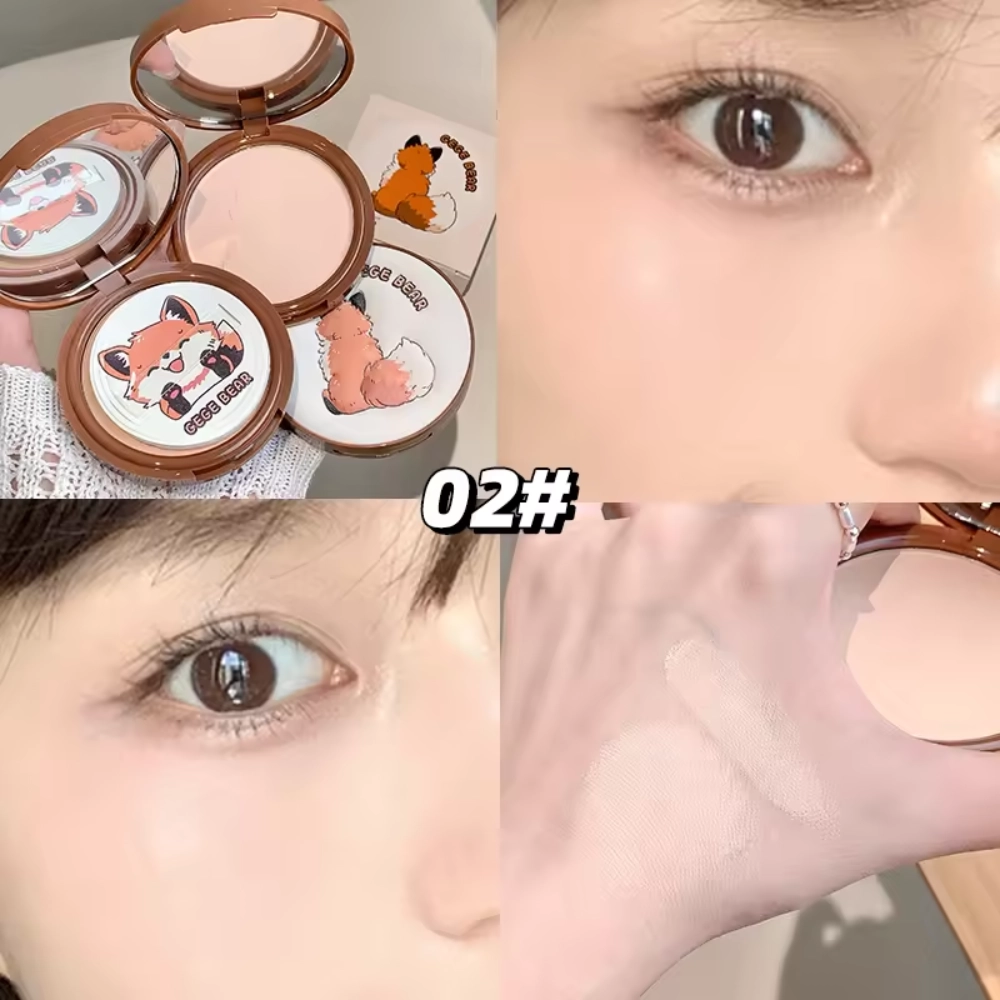 GEGE BEAR Cloudy Light Setting Powder - Oil Control Soft Focus Matte Finish Face Powder