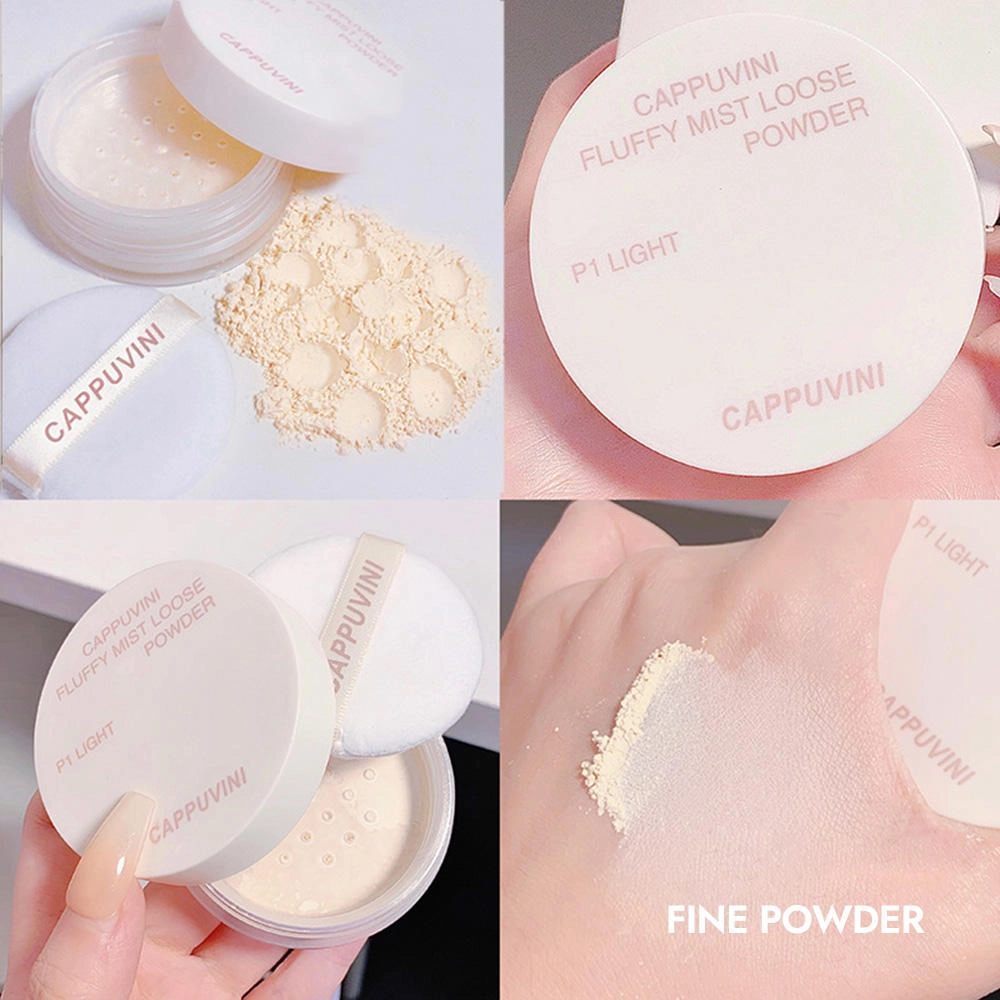 Cappuvini Plush Matte Loose Powder - Oil Control Soft Focus Setting Powder