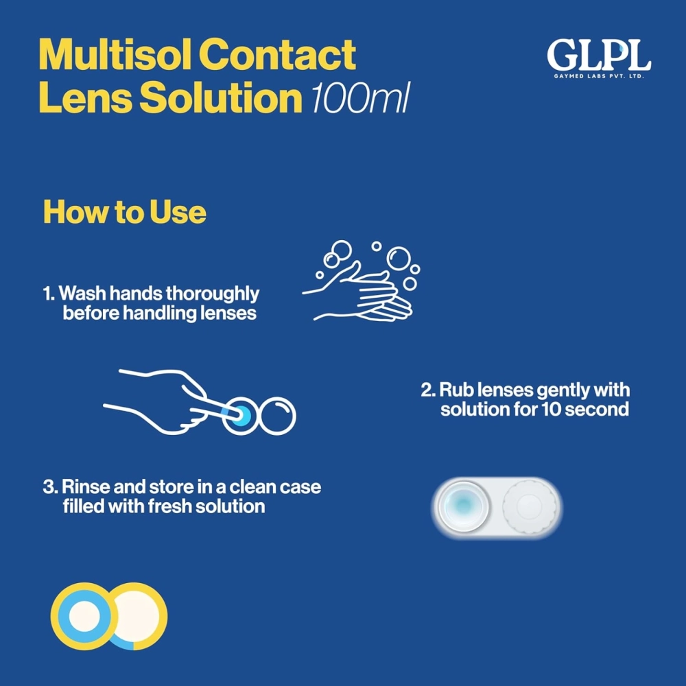 Multisol Multipurpose Solution For All Soft Contact Lenses 100 ml